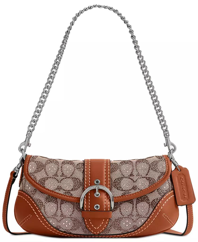 美品　Coach Soho Signature Mini Boston Bag Coach signature soho boston - Gem