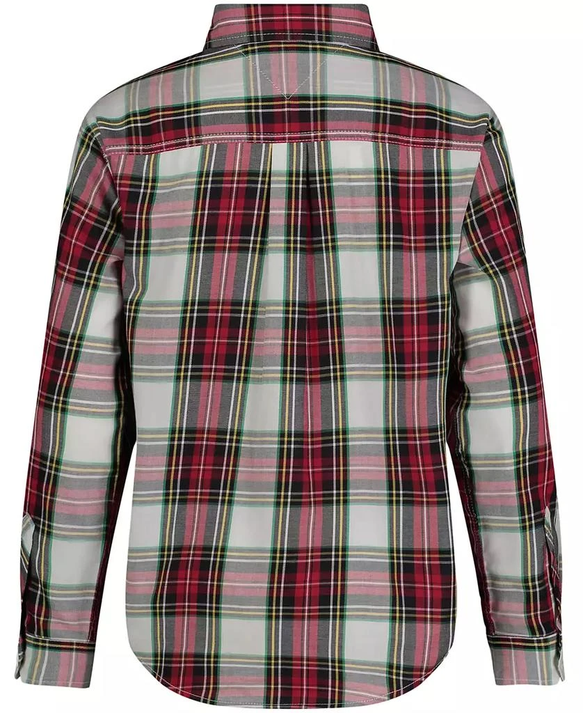 商品Tommy Hilfiger|Big Boys Picture Perfect Tartan Yarn Dyed Shirt,价格¥198,第2张图片详细描述