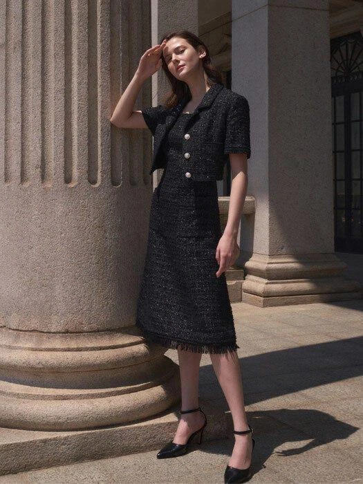 商品AME|Monica Tweed Set (Black),价格¥2863,第2张图片详细描述