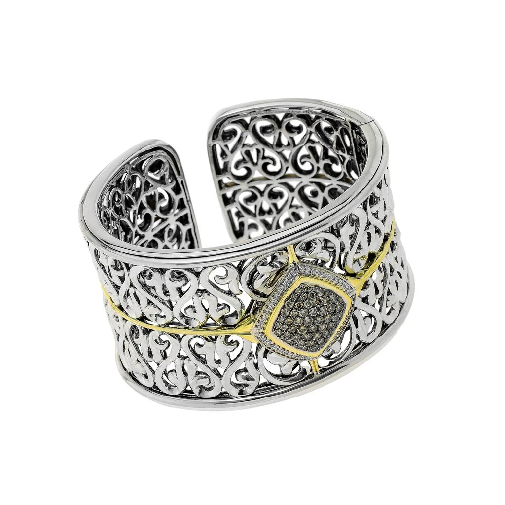 商品Charles Krypell|Charles Krypell Women's Sterling Silver and 18K Gold Bracelet,价格¥15429,第1张图片