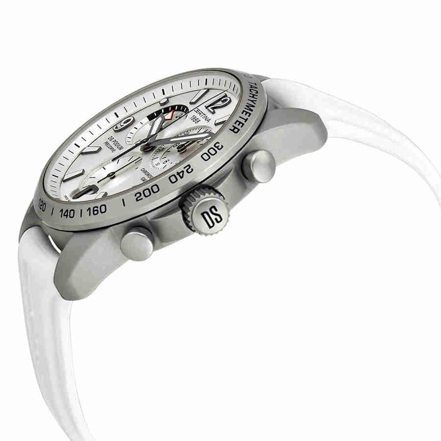 Certina DS Podium Aluminum White Rubber Mens Watch C0016399703700商品第2张图片规格展示