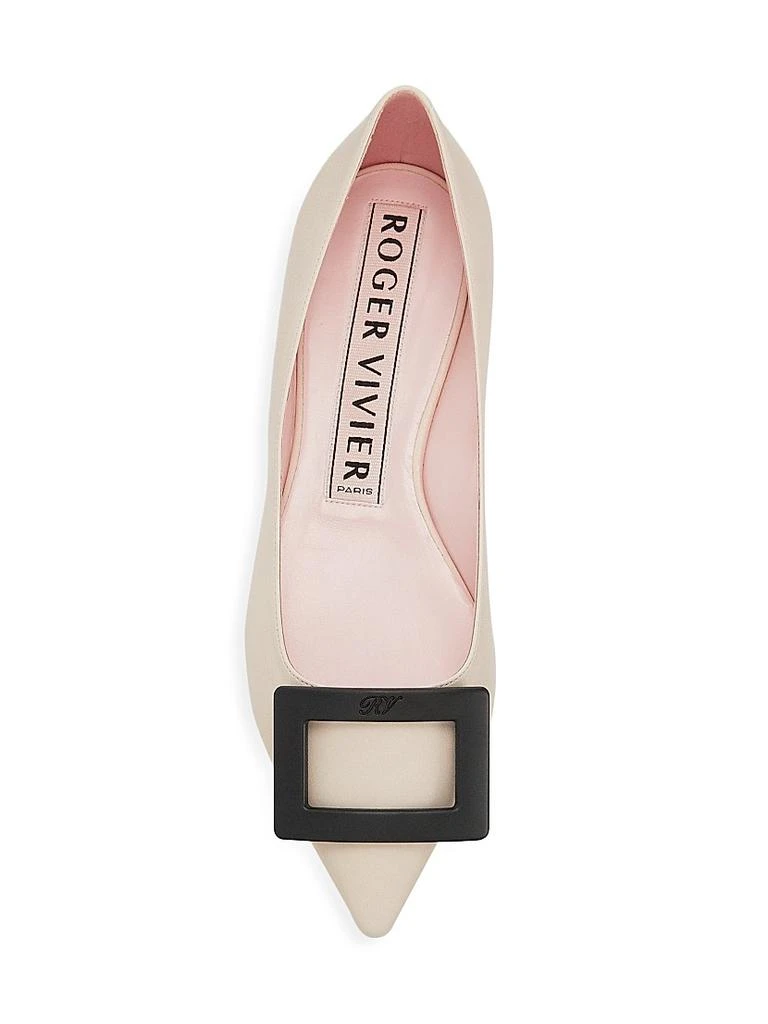商品Roger Vivier|Gommettine Leather Flats,价格¥5853,第5张图片详细描述