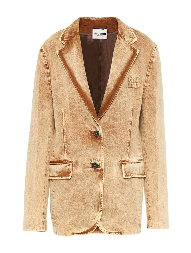 商品Miu Miu|Miu Miu Denim Marmorizzato,价格¥8510,第1张图片