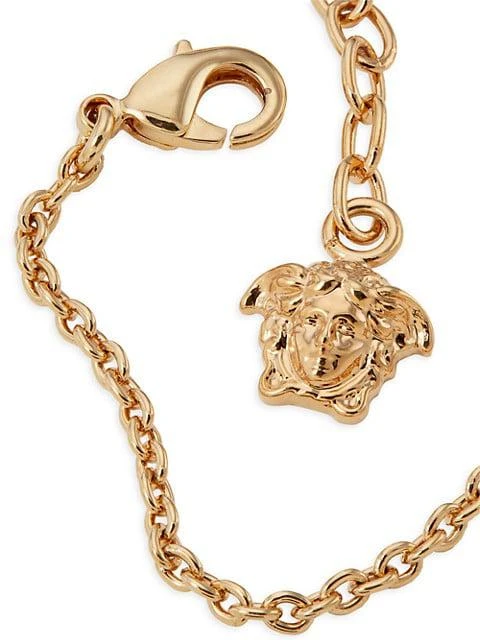商品Versace|Medusa Curve Goldtone & Crystal Pendant Necklace,价格¥1142,第3张图片详细描述