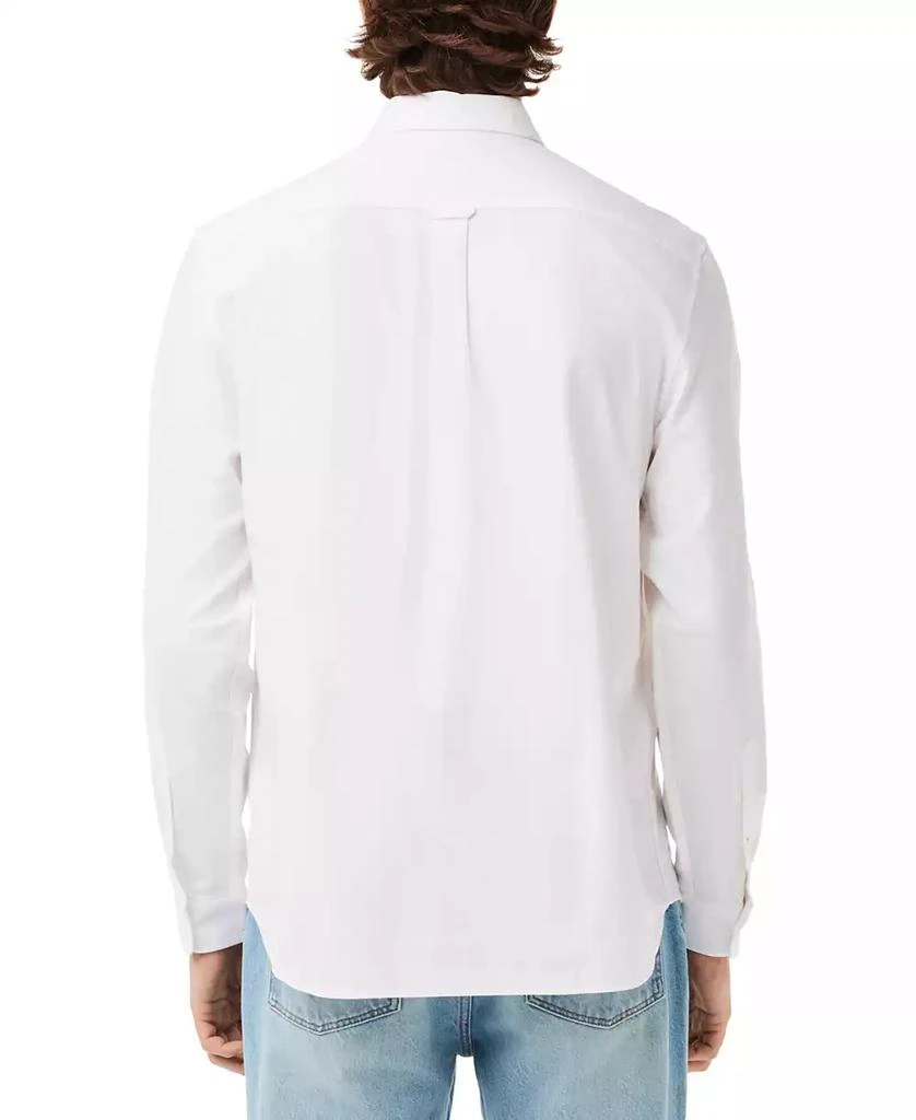 商品Lacoste|Men's Woven Long Sleeve Button-Down Oxford Shirt,价格¥861,第2张图片详细描述