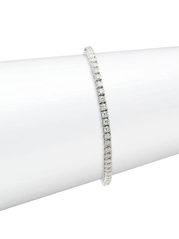 商品Effy|14K White Gold & Diamond Tennis Bracelet,价格¥36395,第1张图片