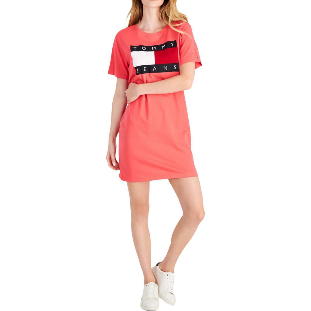 Tommy Jeans Womens Knit Midi T-Shirt Dress商品第1张图片规格展示