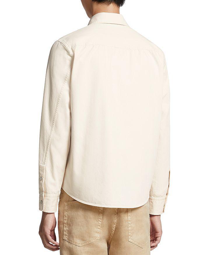 商品Zegna|Washed Denim Long Sleeve Shirt,价格¥5209,第3张图片详细描述