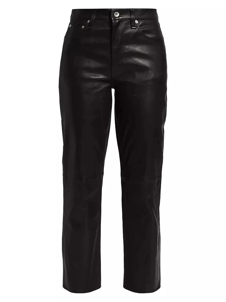 商品Rag & Bone|ICONS Leather Slim Fit Pants,价格¥2583,第1张图片