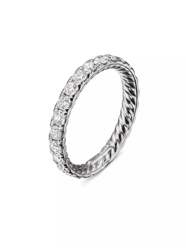 商品David Yurman|DY Eden Band Ring in Platinum,价格¥36745,第2张图片详细描述