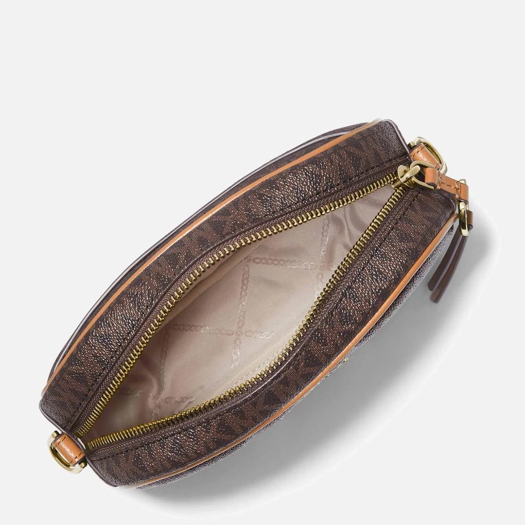 商品Michael Kors|MICHAEL Michael Kors Women's Jet Set Charm Small Oval Camera Xbody Bag - Brn/Acorn,价格¥1116,第3张图片详细描述