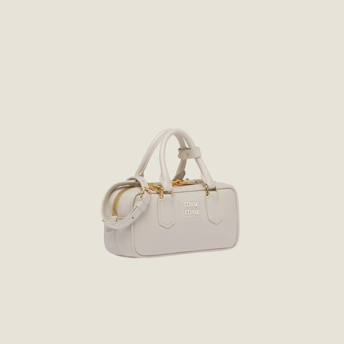 包邮包税【预售7天发货】 MIUMIU缪缪 23秋冬 女士 手提包 Sac à main Arcadie en cuir 5BB142_2F8K_F0K74_V_OOO 商品