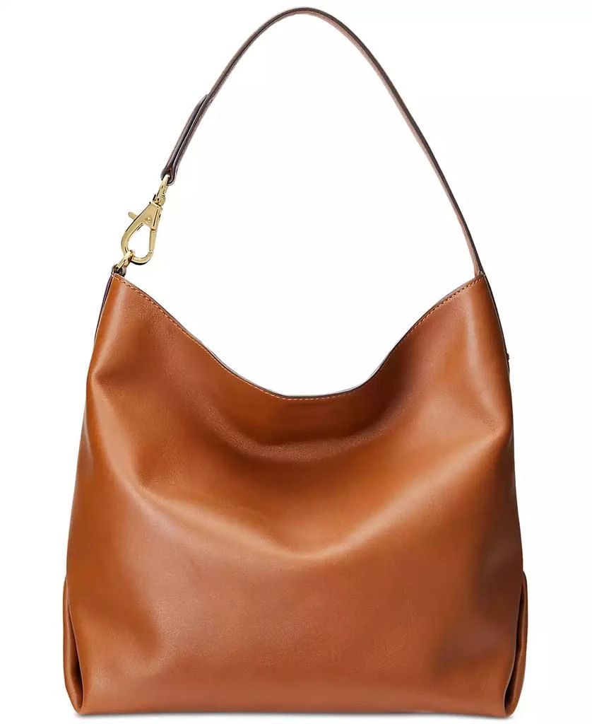 商品Ralph Lauren|Kassie Large Leather Shoulder Bag,价格¥3606,第1张图片