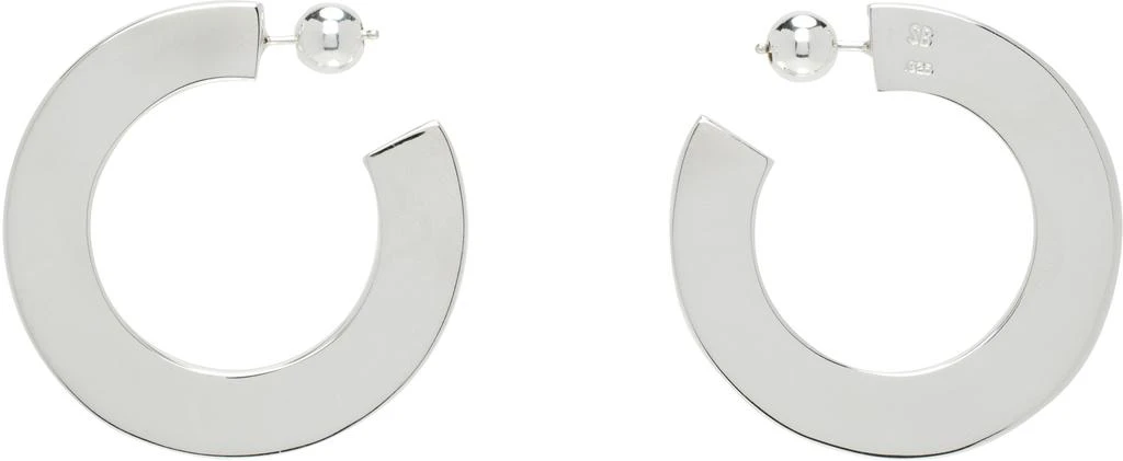 商品Sophie Buhai|Silver Classic Hoop Earrings,价格¥2293,第1张图片