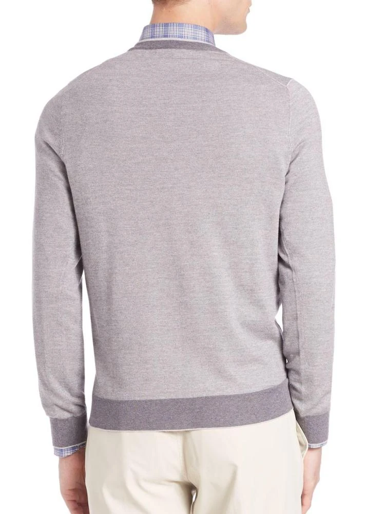 商品Saks Fifth Avenue|COLLECTION Birdseye Merino Wool V-Neck Sweater,价格¥557,第2张图片详细描述