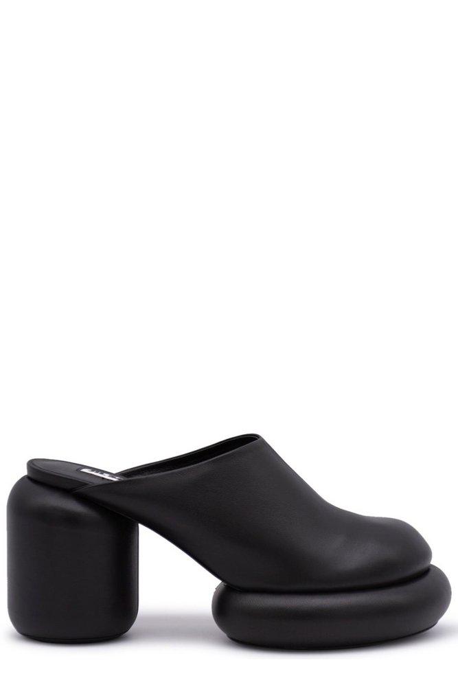 Jil Sander Block-Heel Round-Toe Mules商品第1张图片规格展示