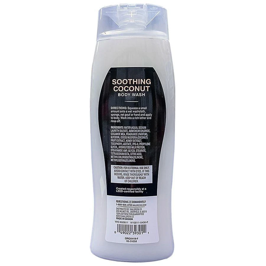 商品Walgreens|Soothing Coconut Body Wash,价格¥21,第3张图片详细描述