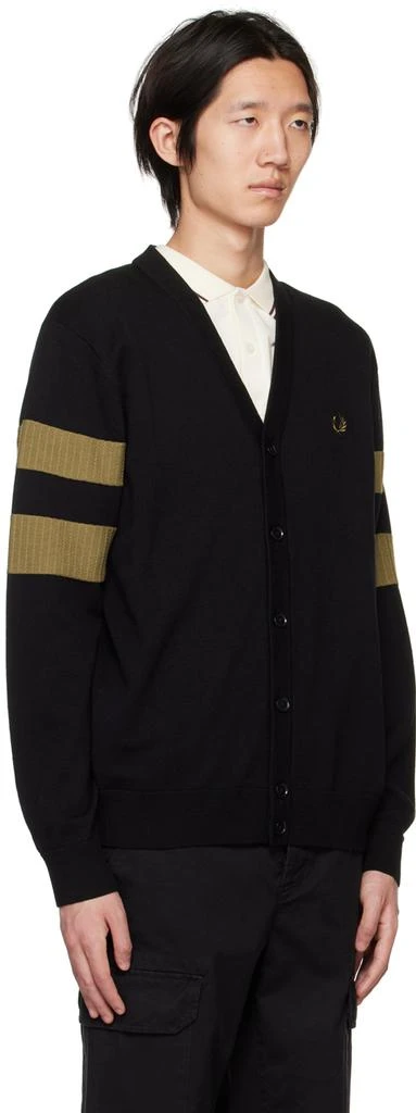 商品Fred Perry|Black Tipped Sleeve Cardigan,价格¥935,第2张图片详细描述