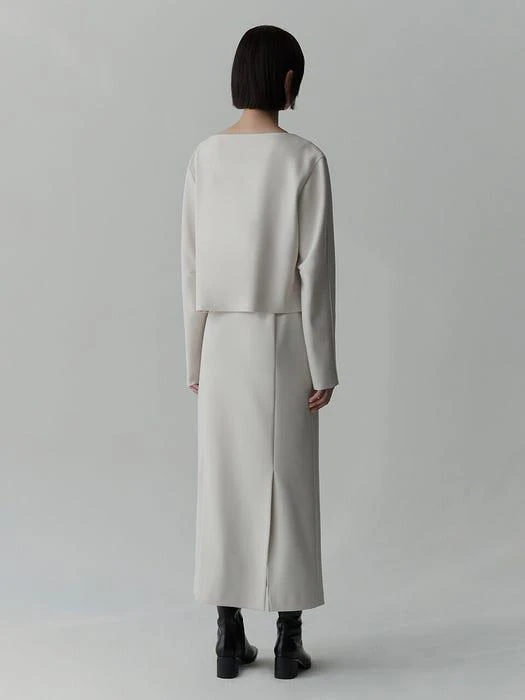 商品RE RHEE|Square Neck Crepe Top,价格¥673,第3张图片详细描述