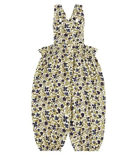 商品Bonpoint|Baby Papaye floral cotton overalls,价格¥1368,第1张图片