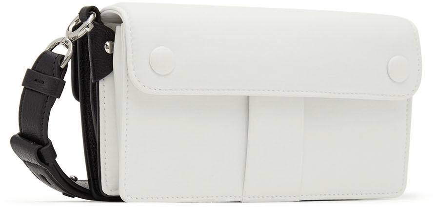 商品MAISON MARGIELA|Black & White Mini New Lock Double Flap Clutch Bag,价格¥13835,第5张图片详细描述