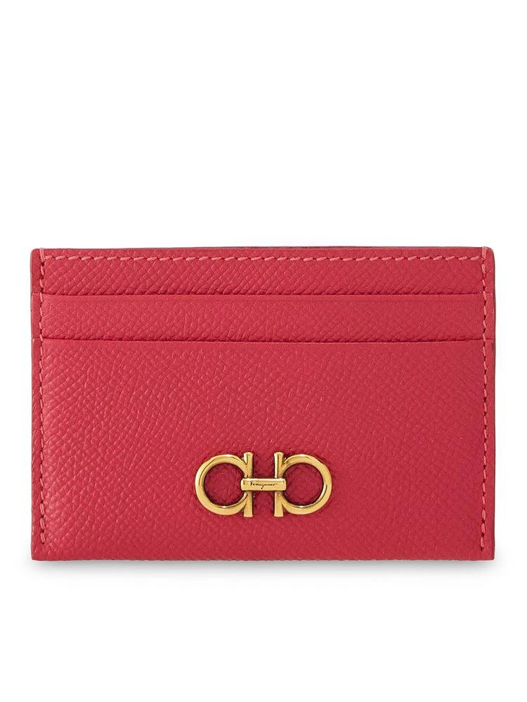 商品Salvatore Ferragamo|Salvatore Ferragamo Gancini Plaque Cardholder,价格¥1091,第1张图片