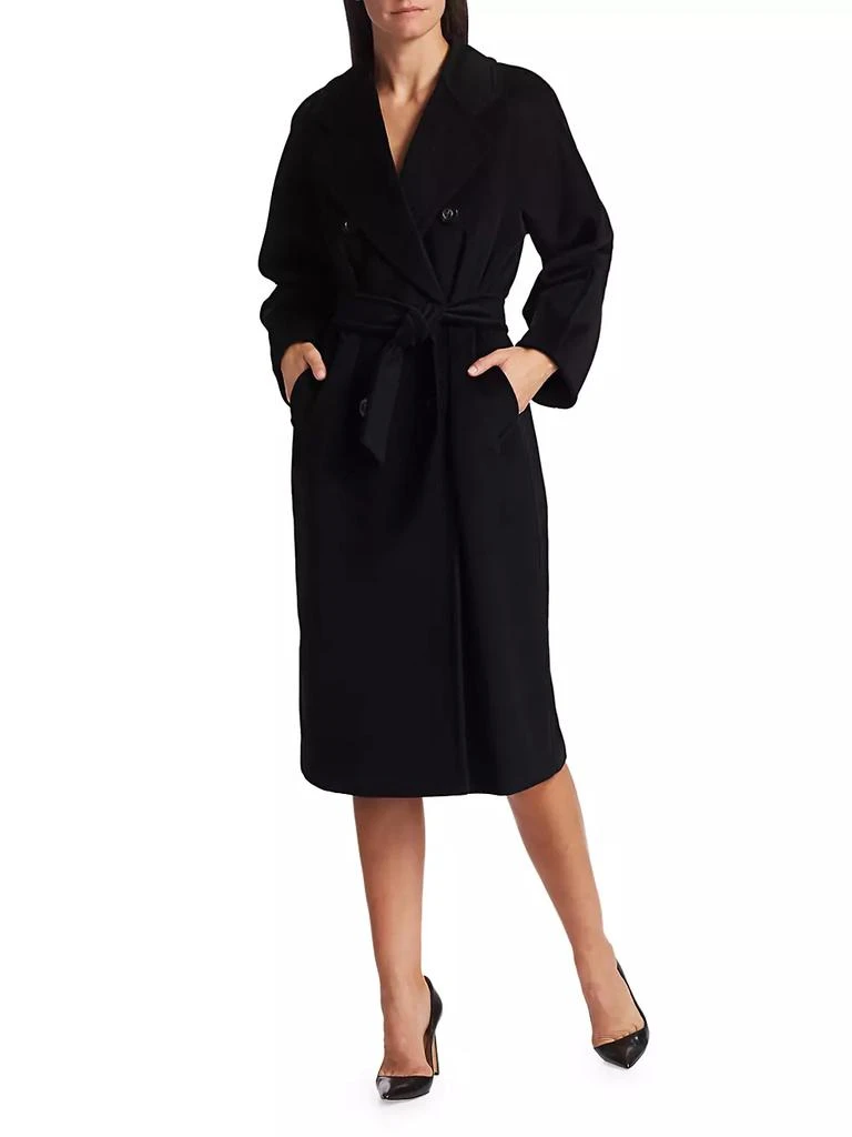 商品Max Mara|101801 Icon Madame Wool & Cashmere Double-Breasted Coat,价格¥32082,第2张图片详细描述