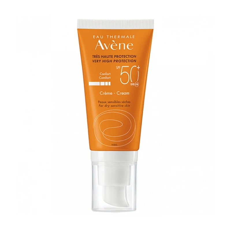 商品Avene|雅漾（AVENE）雅漾清爽倍护盈润防晒/隔离防晒乳防护霜50ML SPF50+物理防护防水防汗     新老包装随机发货,价格¥182,第1张图片