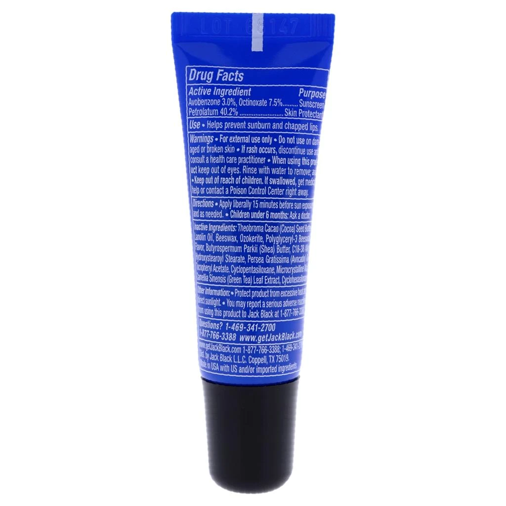 商品Jack Black|Jack Black Intense Therapy Lip Balm SPF 25 - Natural Mint and Shea Butter For Men 0.25 oz Lip Balm,价格¥96,第1张图片