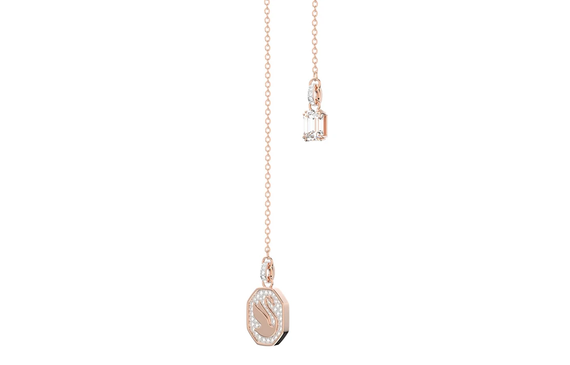 商品[国内直发] Swarovski|施华洛世奇 天鹅设计高级感优雅 镀金 项链 女款 玫瑰金色,价格¥753,第5张图片详细描述