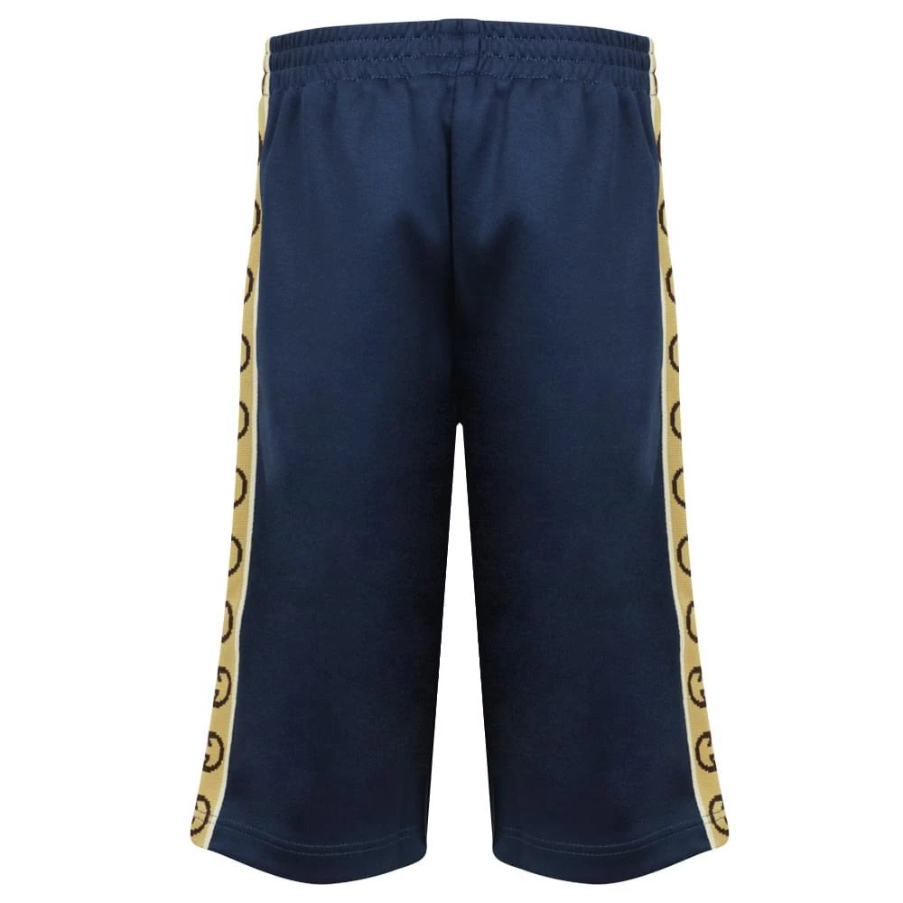 商品Gucci|Blue Logo Panel Joggers,价格¥1177,第4张图片详细描述