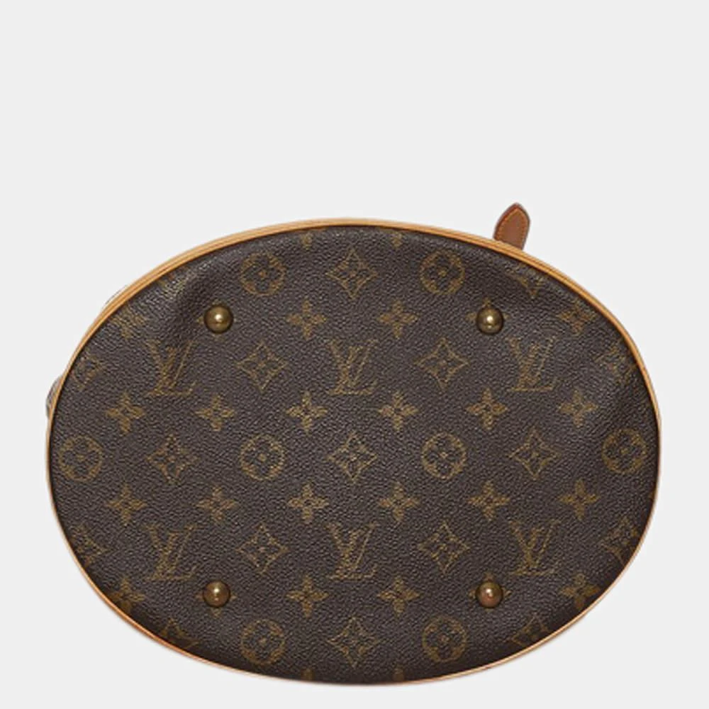 商品[二手商品] Louis Vuitton|Louis Vuitton Brown Monogram Bucket GM Bag,价格¥7217,第4张图片详细描述