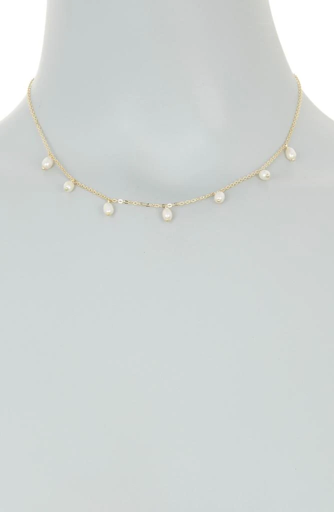 商品Argento Vivo Sterling Silver|Imitation Pearl Shaky Charm Necklace,价格¥85,第2张图片详细描述