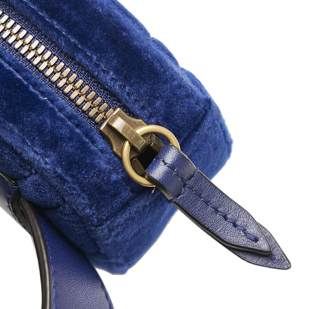 Gucci Blue GG Marmont Matelasse Velvet Belt Bag 商品