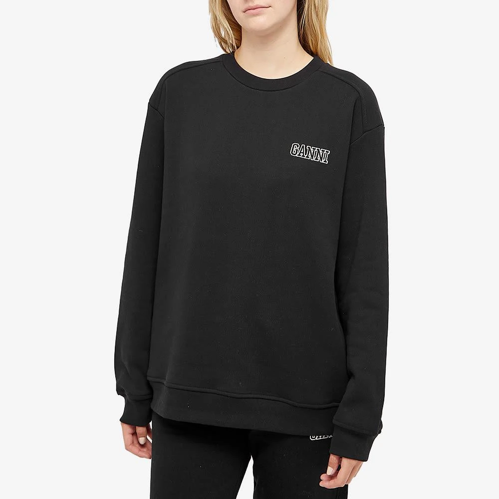 商品Ganni|GANNI Drop Shoulder Crew Sweat,价格¥762,第2张图片详细描述