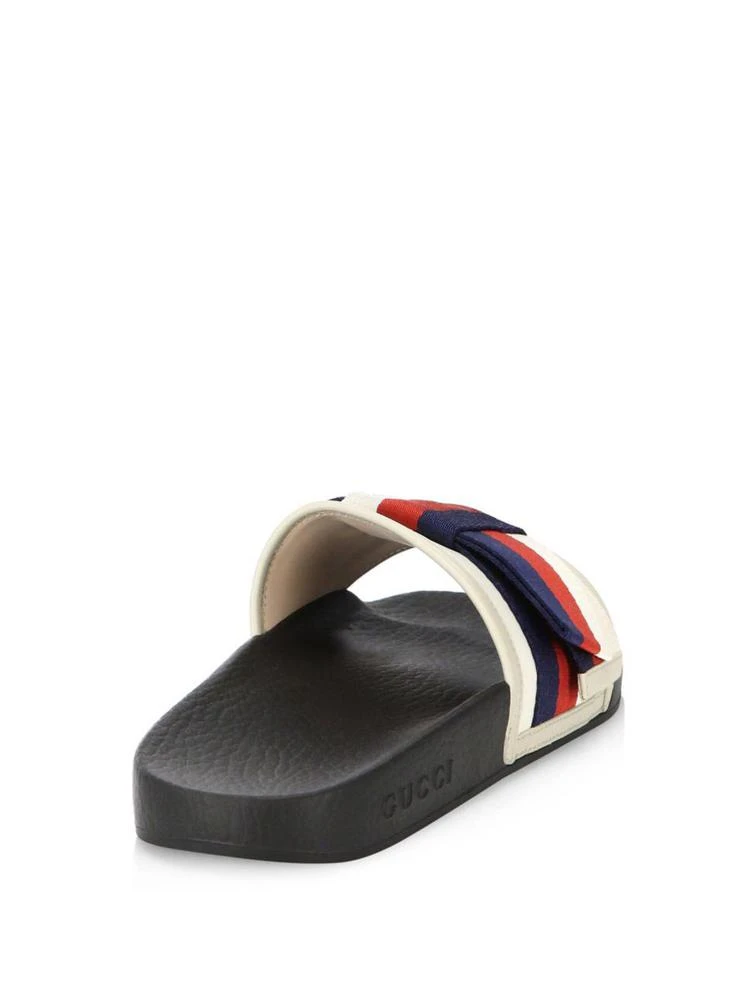 商品Gucci|Pursuit Satin Slides With Web Bow,价格¥3915,第2张图片详细描述