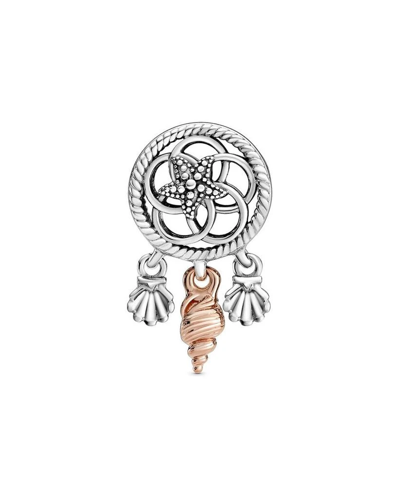 商品PANDORA|Pandora 14K Rose Gold & Silver Dreamcatcher Charm,价格¥260,第2张图片详细描述