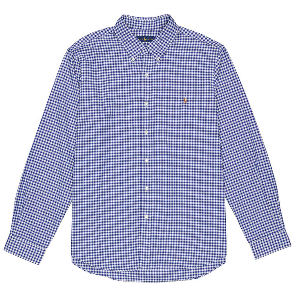 Checked Oxford Long Sleeve Button Down Shirt商品第1张图片规格展示