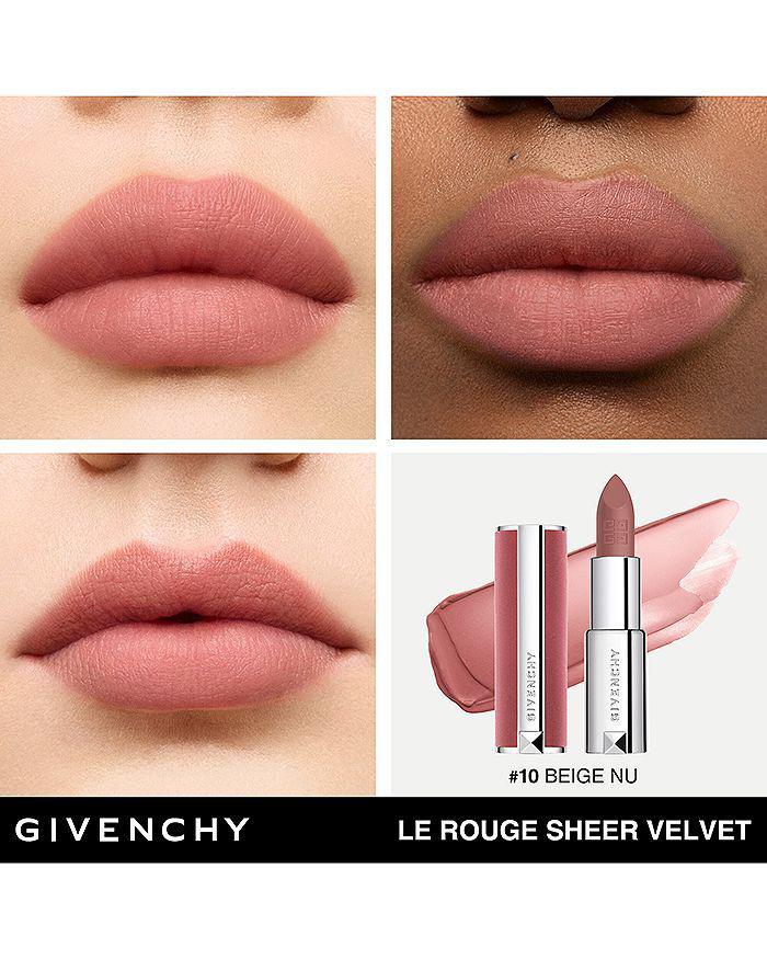 商品Givenchy|Le Rouge Sheer Velvet Matte Lipstick,价格¥289,第4张图片详细描述
