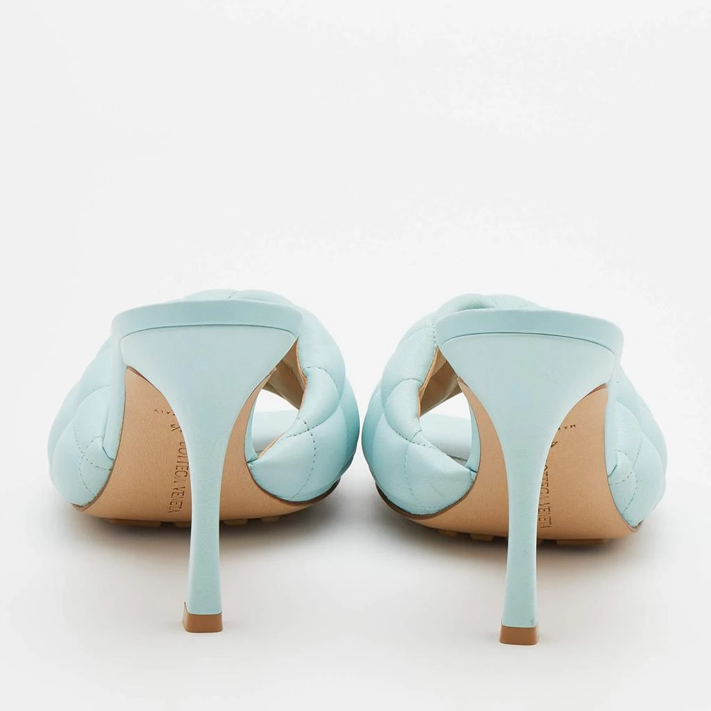 商品[二手商品] Bottega Veneta|Bottega Veneta Light Blue Quilted Leather Lido Slide Sandals Size 40.5,价格¥4470,�第5张图片详细描述