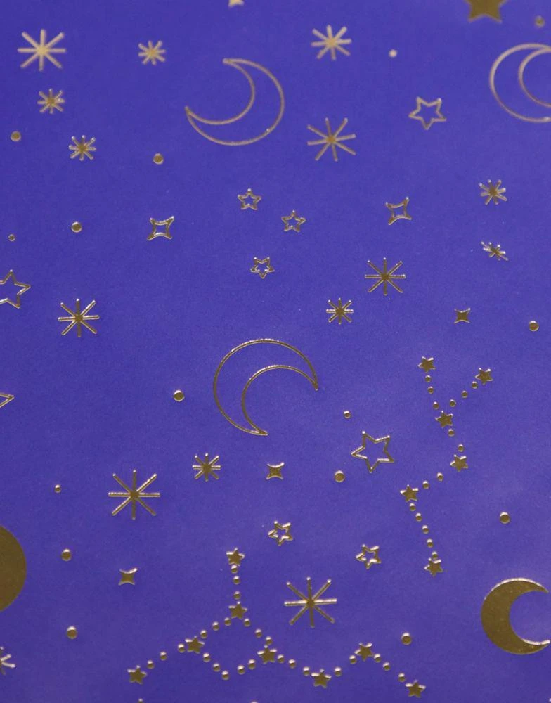 商品Skinnydip|Skinnydip starry night wrapping paper and gift tag set,价格¥39,第4张图片详细描述