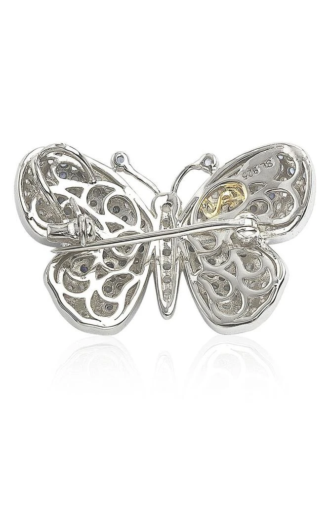 商品Suzy Levian|Sterling Silver Pave CZ Butterfly Pin,价格¥2817,第2张图片详细描述