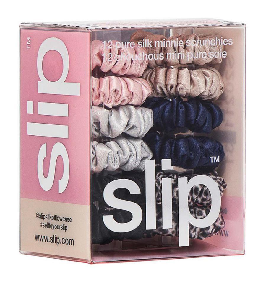 商品Slip|Pure Silk Minnie Scrunchies (Set of 12),价格¥361,第5张图片详细描述