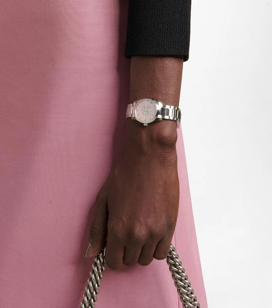 商品Gucci|G-Timeless 27mm不锈钢手表,价格¥11188,第3张图片详细描述