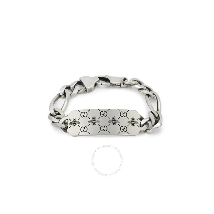 商品Gucci|Gucci Signature Silver Bracelet With Bee Motif,价格¥4277,第1张图片