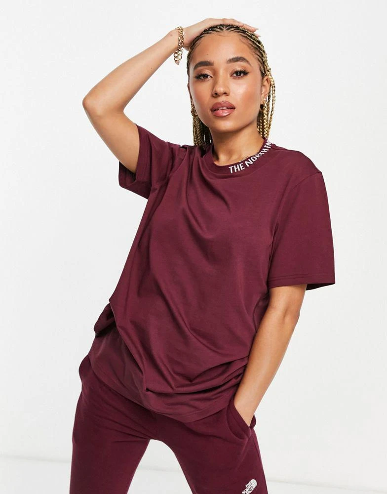 商品The North Face|The North Face Zumu t-shirt in burgundy,价格¥169,第1张图片