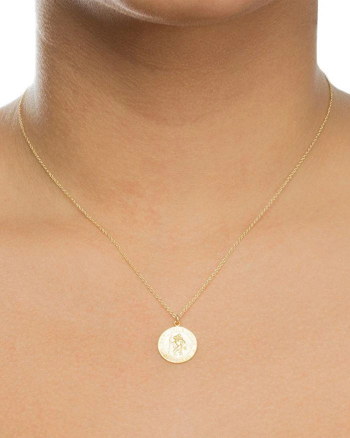商品Dogeared|St. Christopher Necklace, 16",价格¥322,第2张图片详细描述