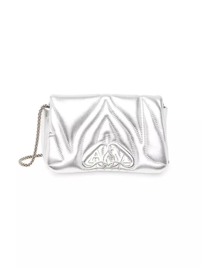 商品Alexander McQueen|The Mini Seal Metallic Leather Shoulder Bag,价格¥16890,第1张图片