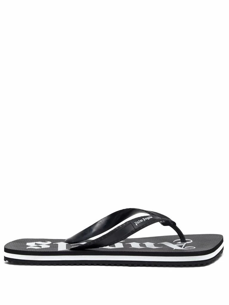 商品Palm Angels|Palm Angels Mens Black Rubber Sandals,价格¥1105,第1张图片