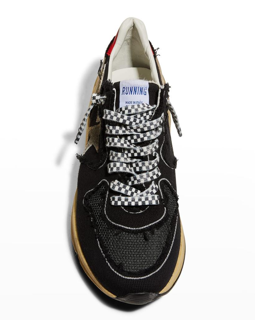 商品Golden Goose|Men's Running Sole Raw-Edge Mesh Trainer Sneakers,价格¥4073,第7张图片详细描述